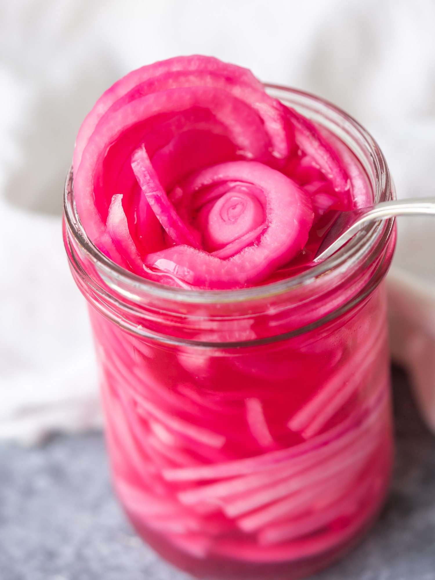 Easy Pickled Red Onions - Mad About Food