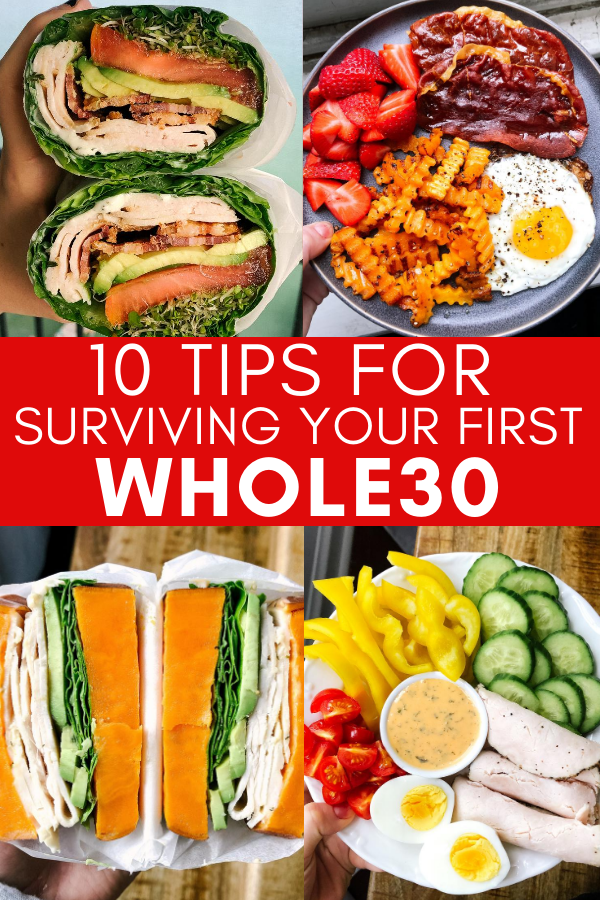 Image for pinning 10 tips for surviving your first whole30 on pinterest