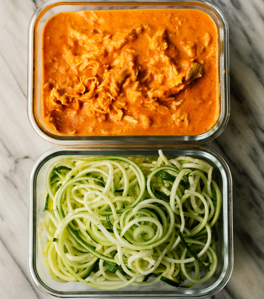 Creamy Shredded Chicken Pasta Sauce - Mad About Food
