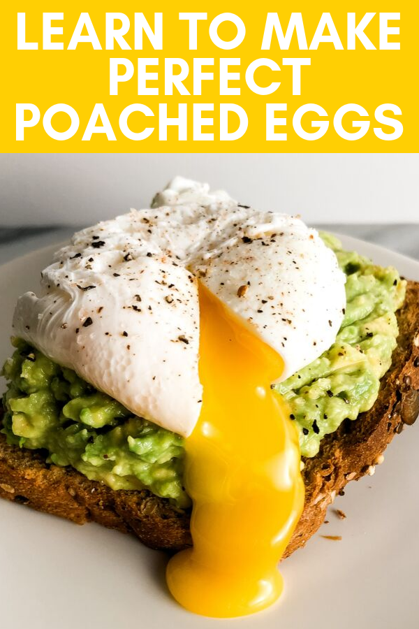 pinterest image for a perfect poached egg