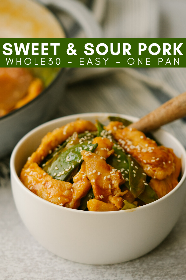 Image for pinning sweet and sour pork recipe on Pinterest
