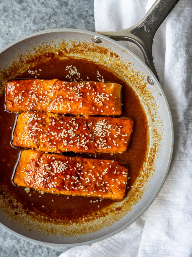 Teriyaki Salmon and Broccoli Slaw Mad About Food