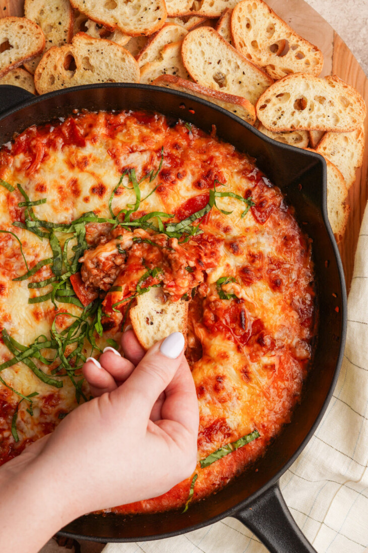 Sausage Pizza Dip Easy Baked Pizza Dip Recipe