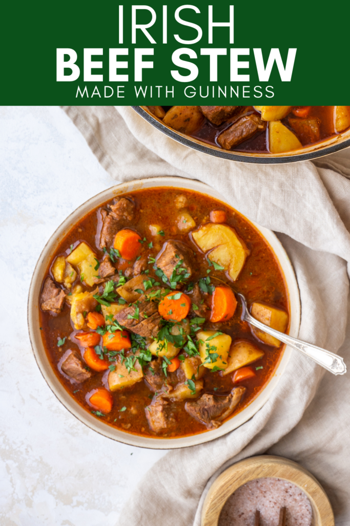 Image for pining Irish Beef Stew recipe on Pinterest