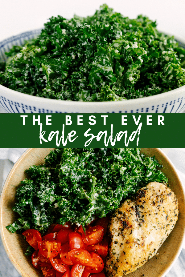 Image for pinning best ever kale salad recipe on Pinterest