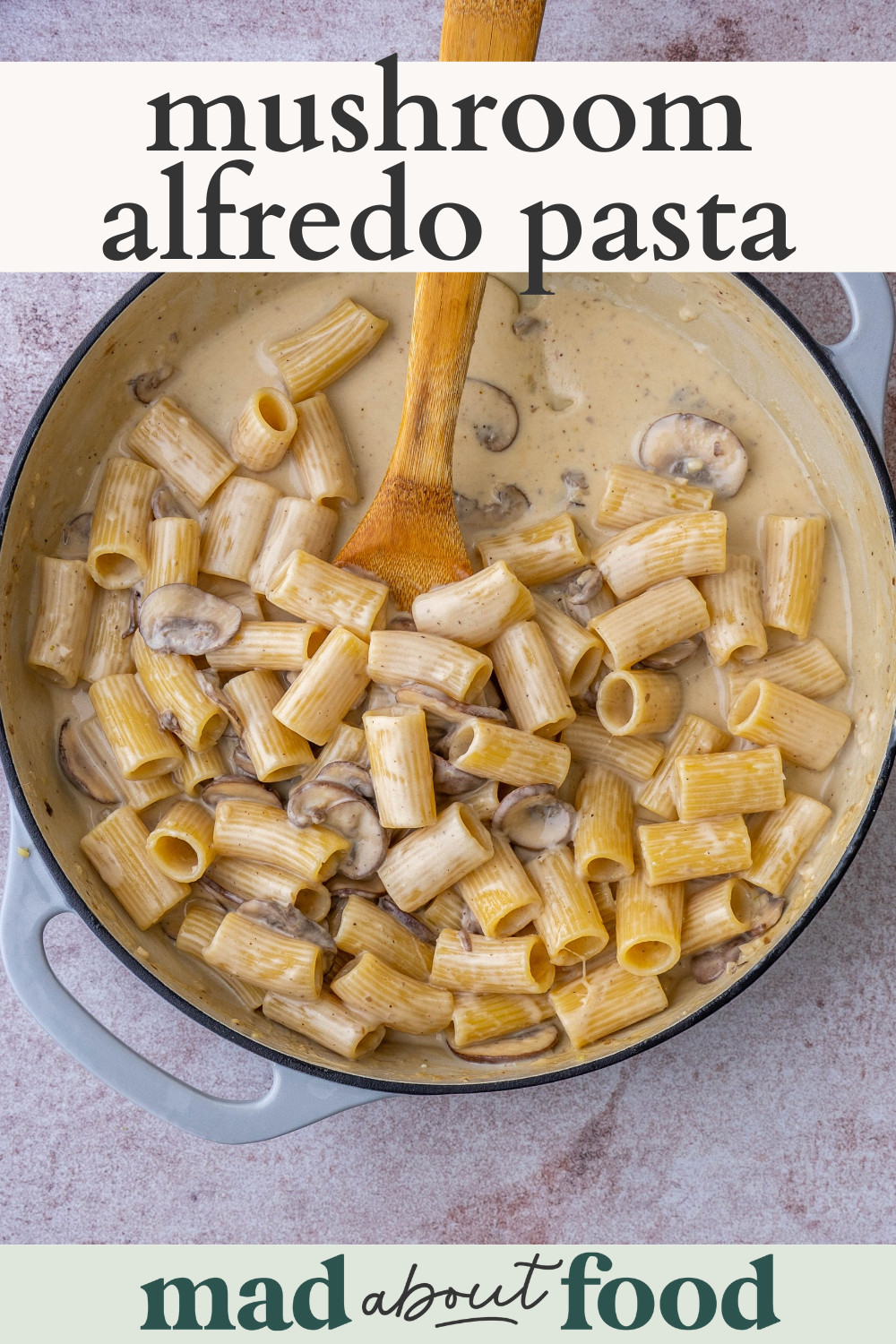 Image for pinning mushroom alfredo pasta recipe on pinterest 