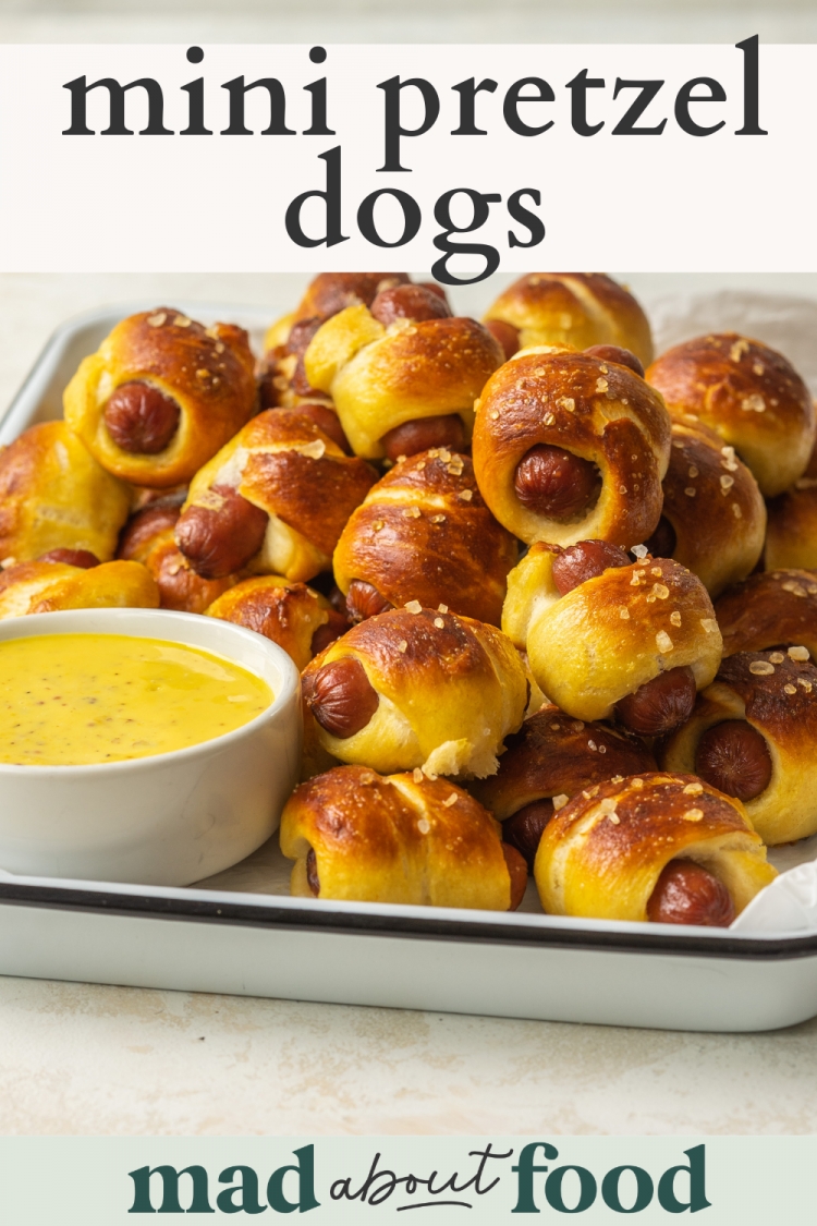 Mini Pretzel Dogs Mini Hot Dogs Wrapped in a Pretzel Bun
