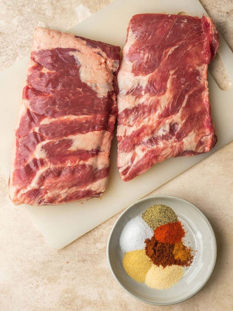 Ingredients for air fryer pork ribs