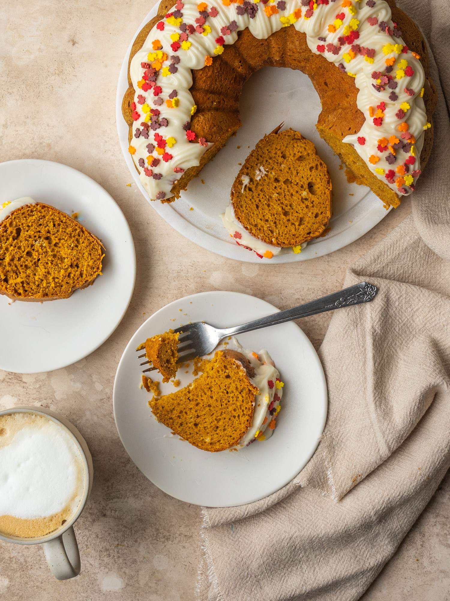 Easy Pumpkin Cake made with Yellow Cake Mix (5 Ingredients!)