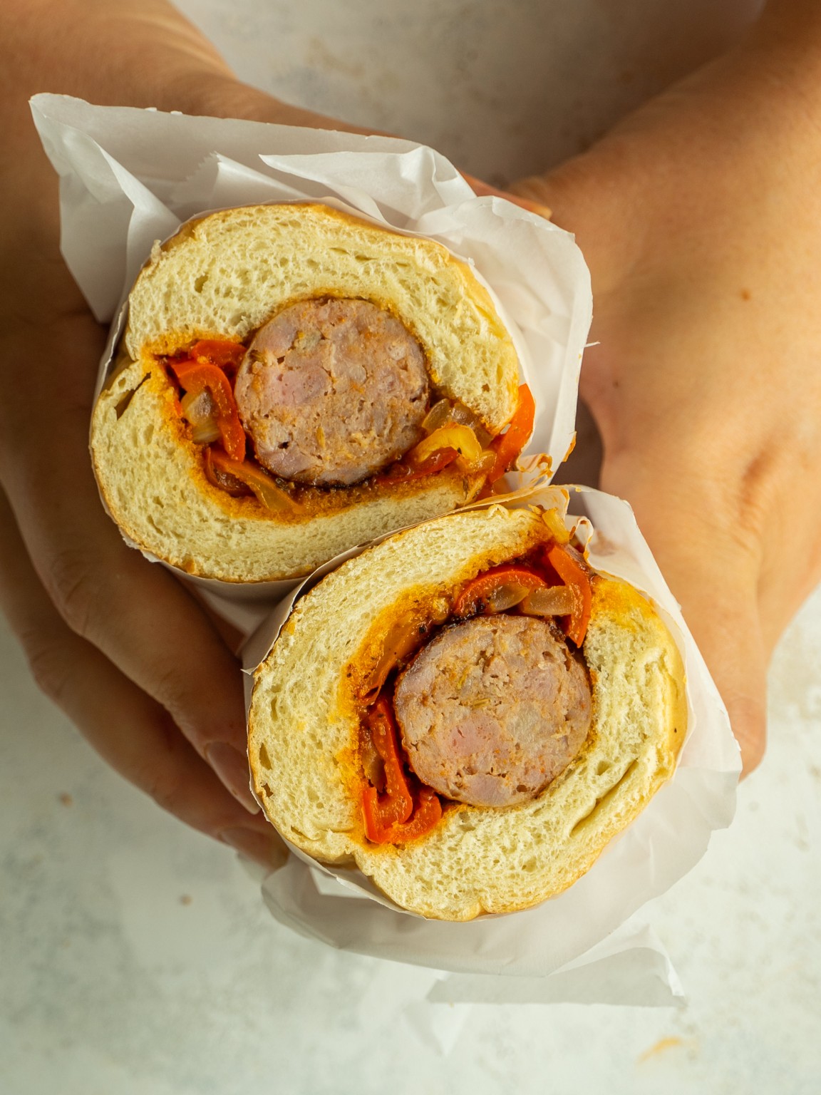 Sheet Pan Sausage and Peppers Oven Baked Italian Sausage