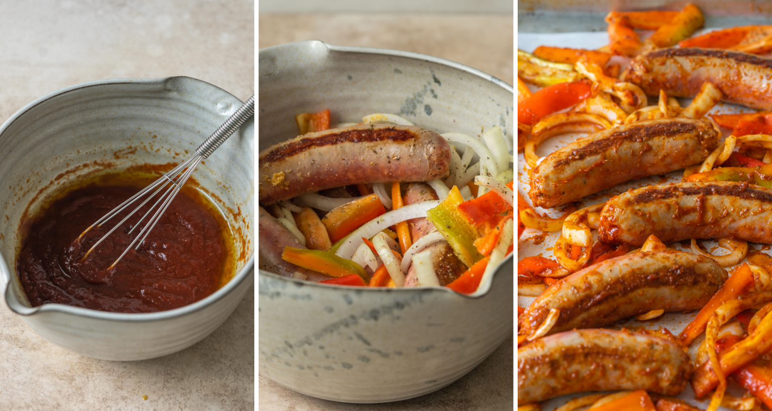 Sheet Pan Sausage and Peppers Oven Baked Italian Sausage