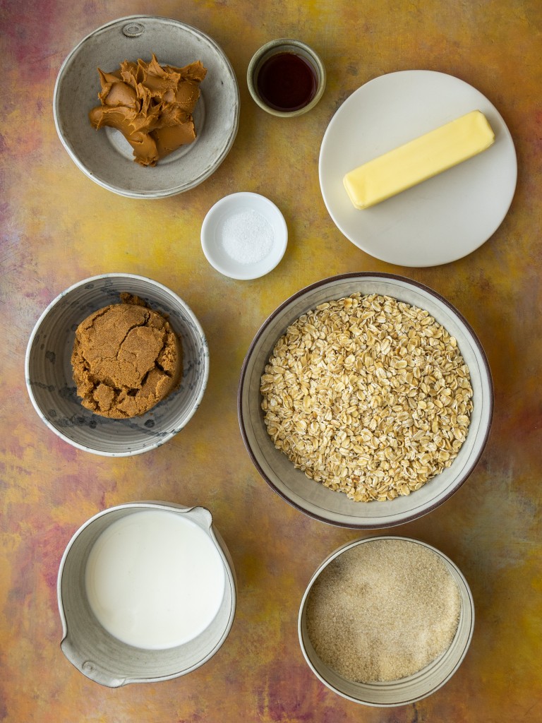 Ingredients for no bake cookies without peanut butter