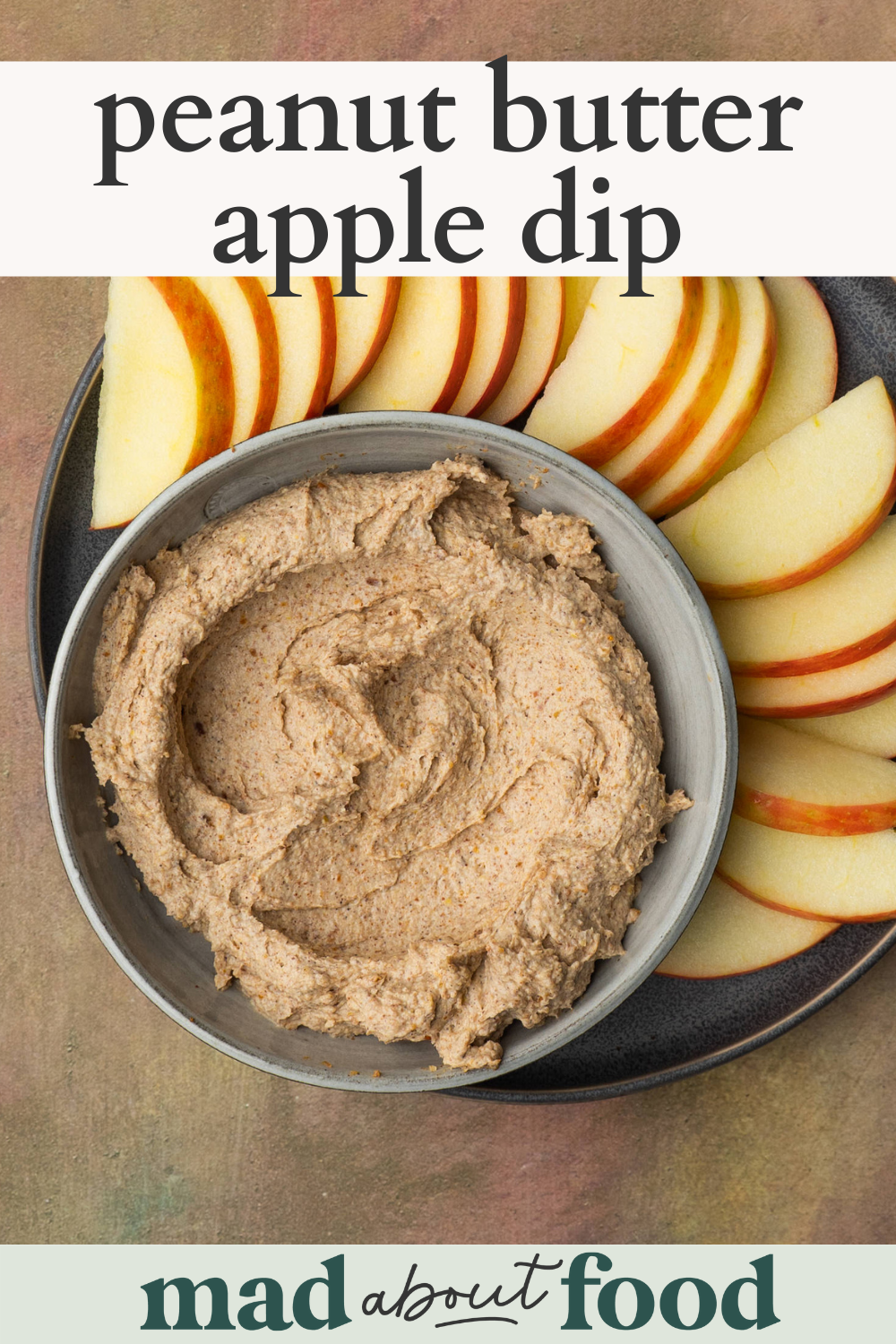Image for pinning Peanut Butter Apple Dip recipe on Pinterst