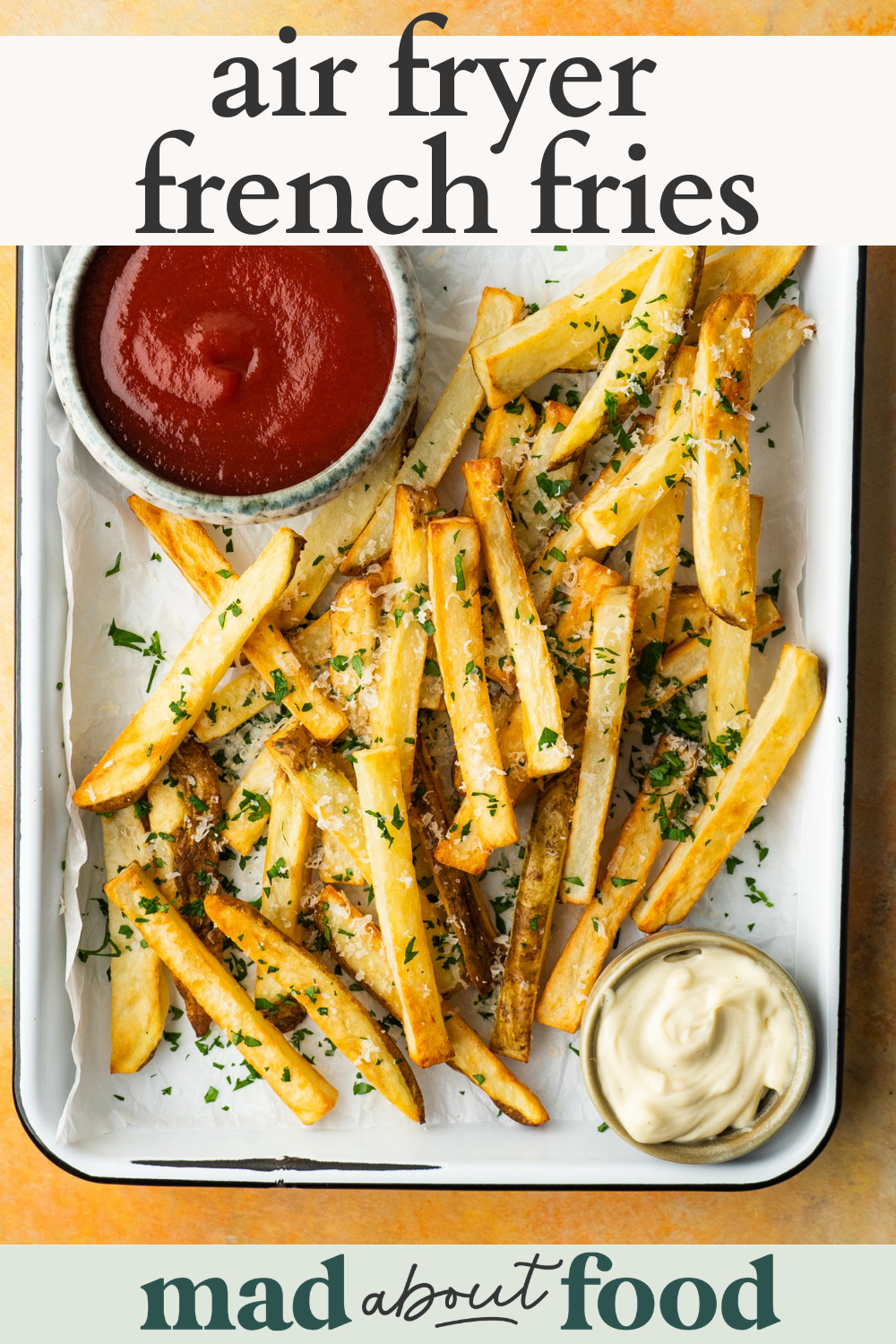 Image for pinning Air Fryer French Fries recipe on Pinterest