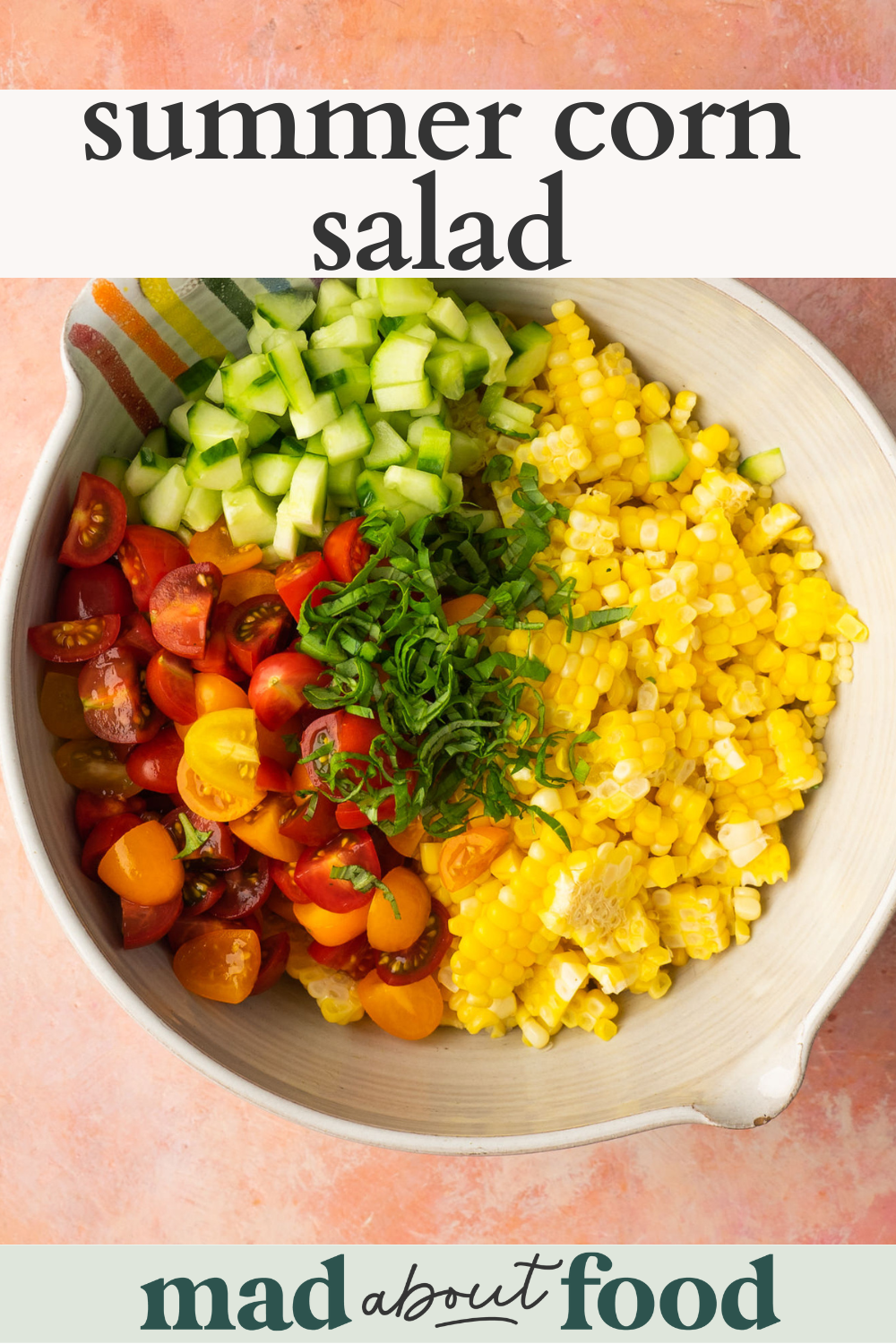Image for pinning Summer Corn Salad on Pinterest