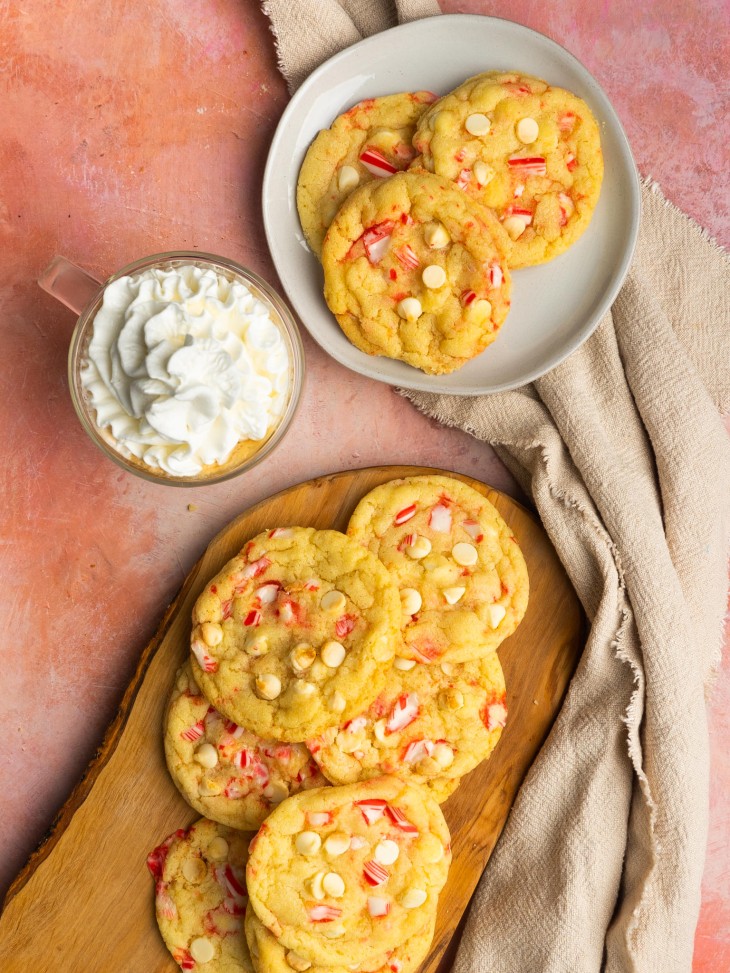 Candy Cane Cookies Peppermint Cookies with White Chocolate