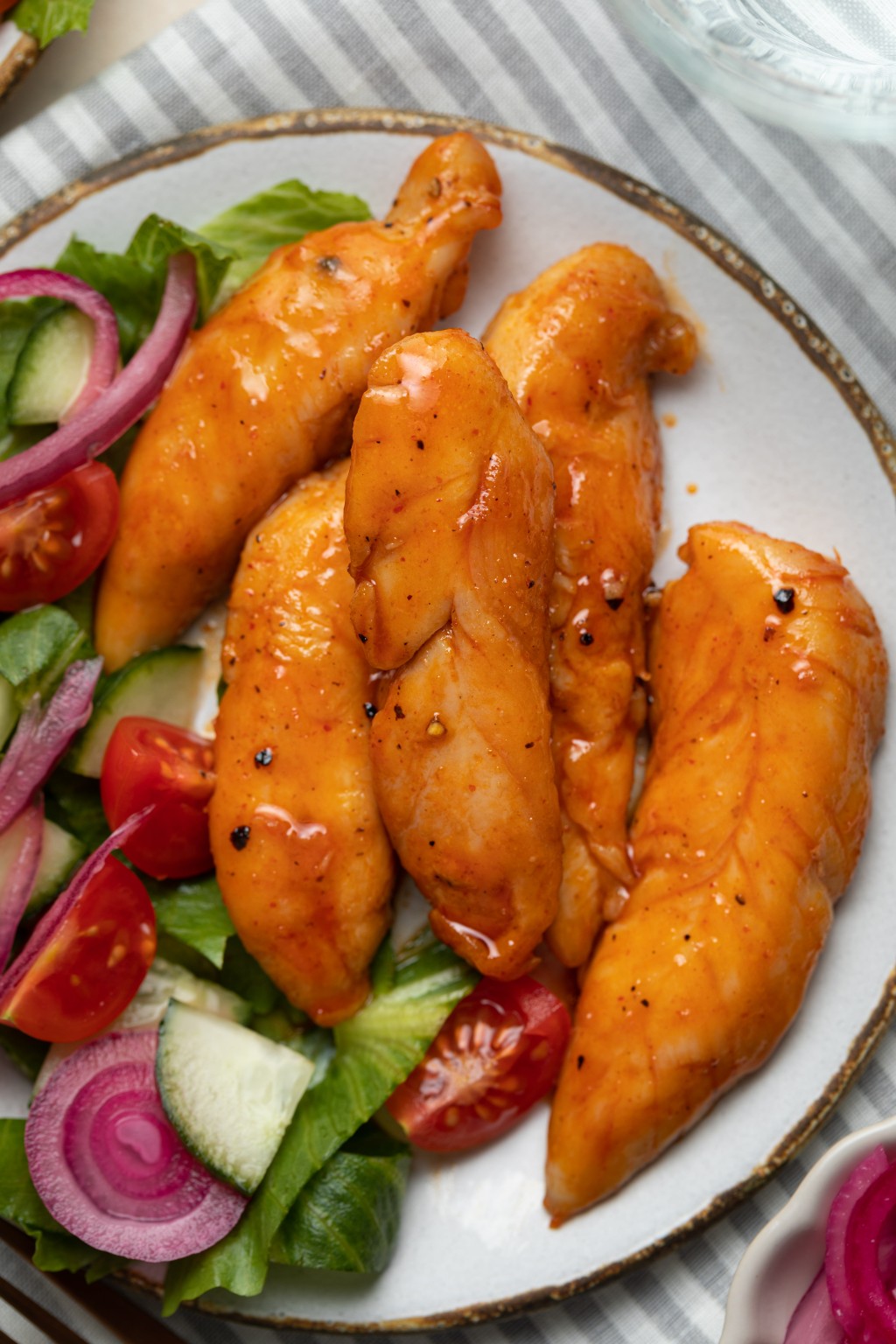 Honey Sriracha Chicken Tenders Chicken with Sriracha & Honey