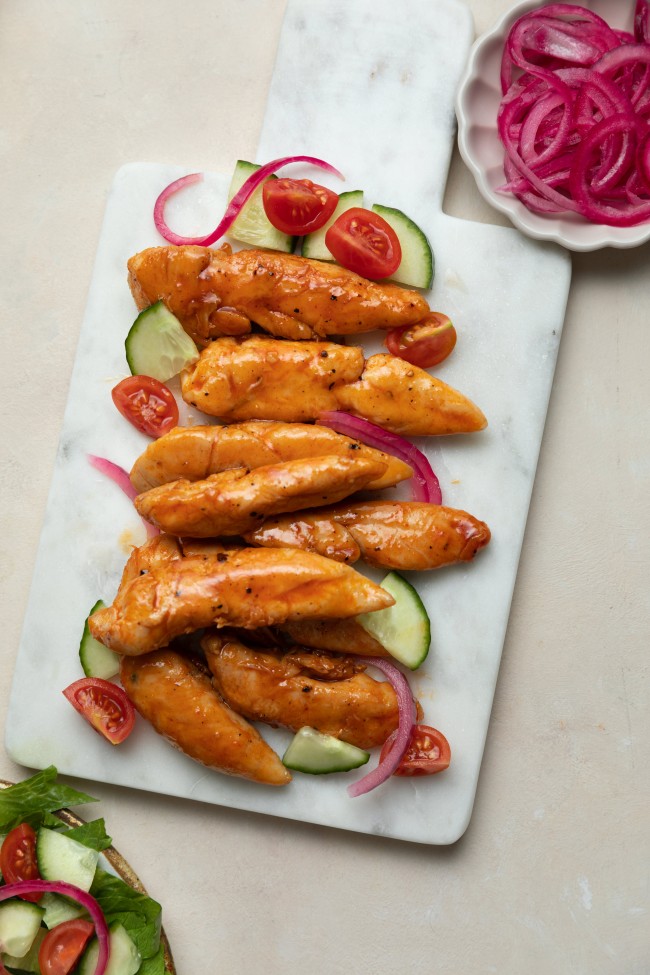 Honey Sriracha Chicken Tenders Chicken with Sriracha & Honey