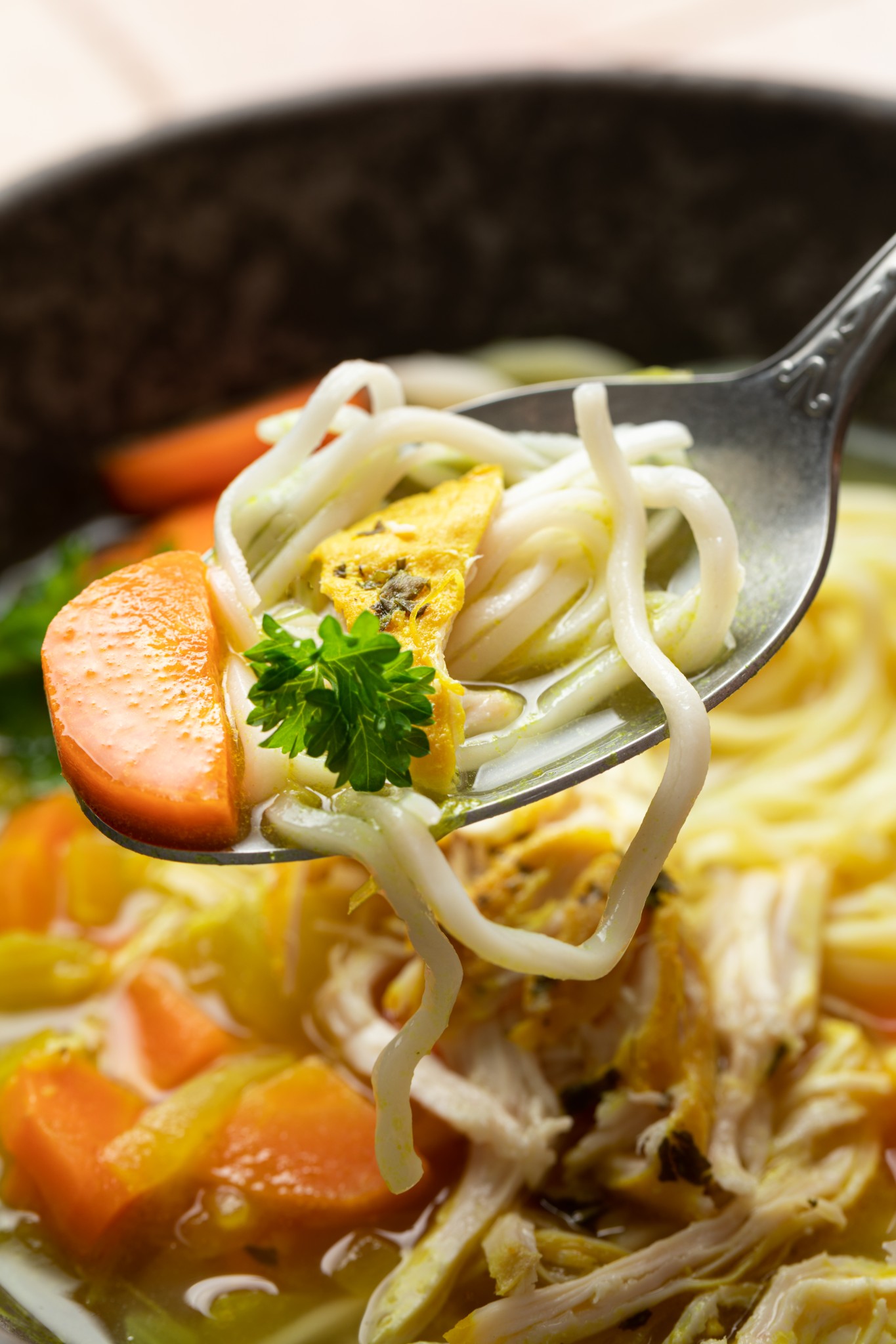 Homemade Chicken Noodle Soup for a Cold
