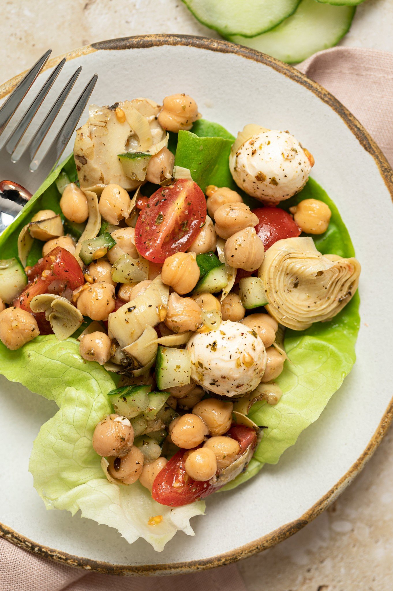 Simple Chickpea Salad Recipe Easy Garbanzo Bean Salad