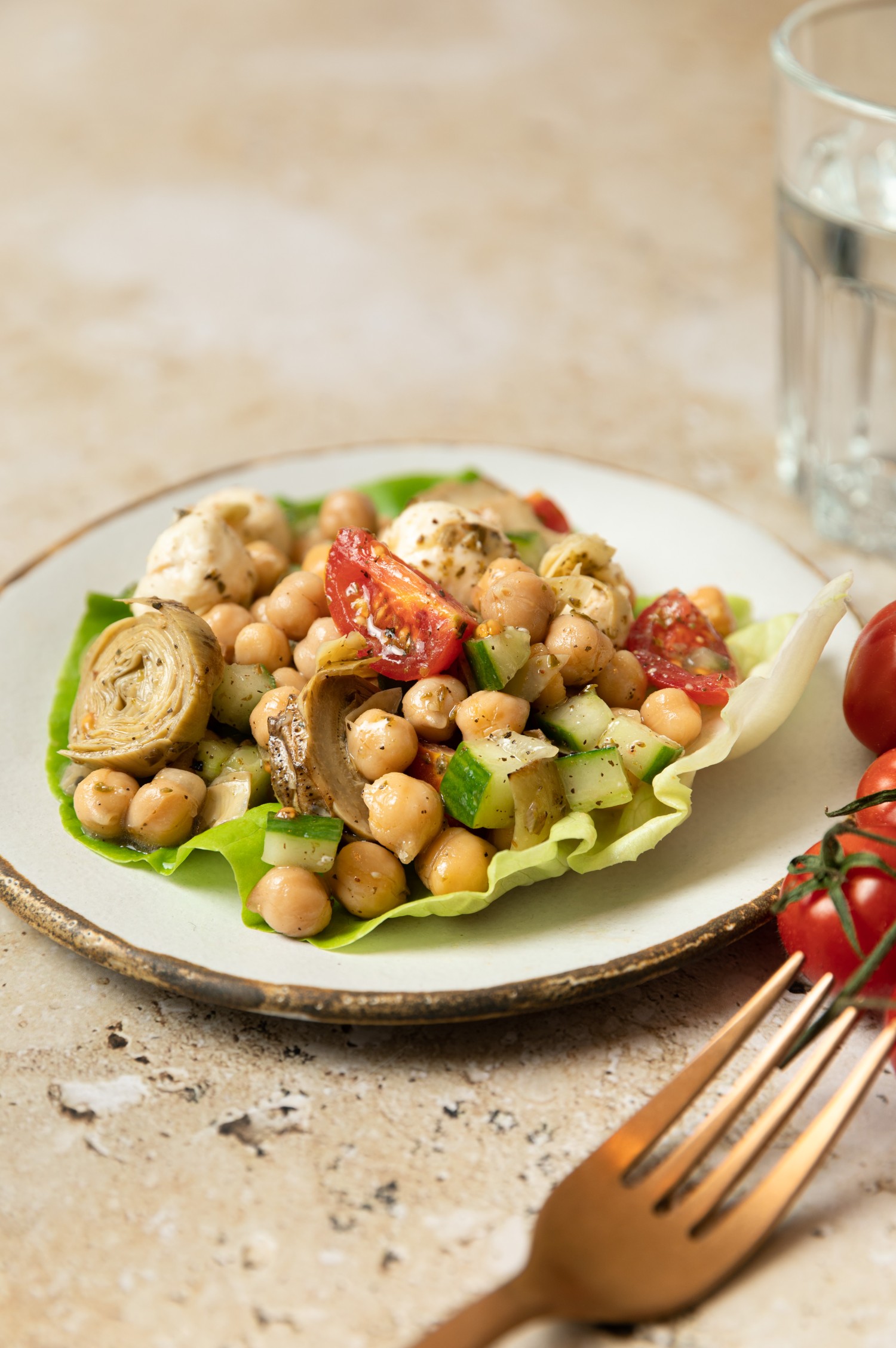 Simple Chickpea Salad Recipe - Easy Garbanzo Bean Salad