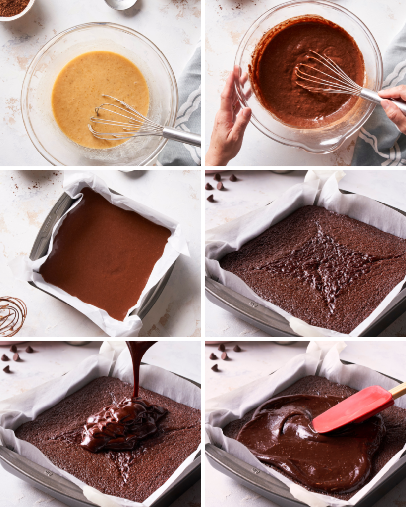 Step by step assembly for chocolate ganache cake recipe
