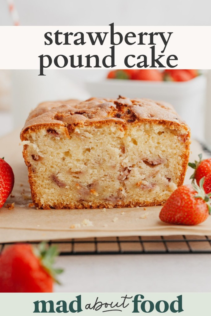 Image for pinning strawberry pound cake recipe on pinterest