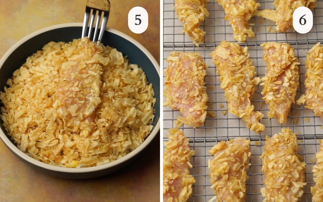 Crispy Potato Chip Chicken Tenders Baked Potato Chip Chicken