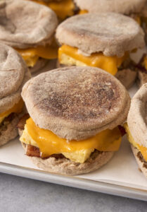 Meal Prep Breakfast Sandwiches - Freezer Breakfast Sandwiches